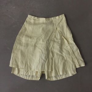Flax linen skort NWT